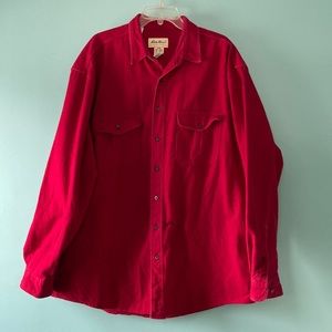 Size XXL Tall red Eddie Bauer flannel shirt